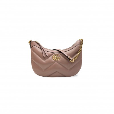 GUCCI SMALL MARMONT LEATHER SHOULDER BAG 777263 (26*17*4cm)